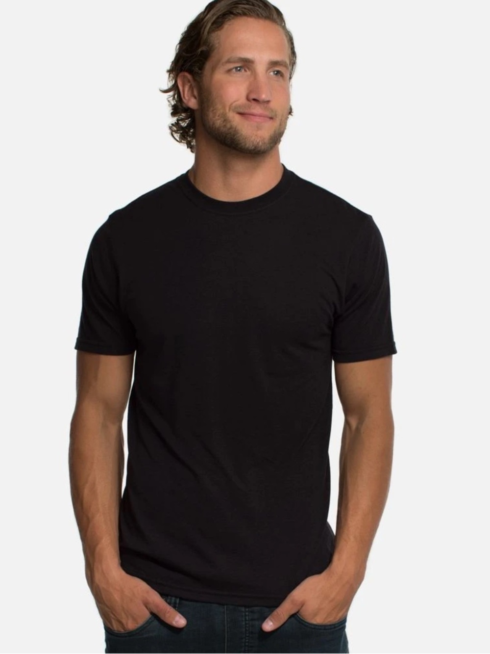 Cariloha Classic Black Crewneck T-Shirt